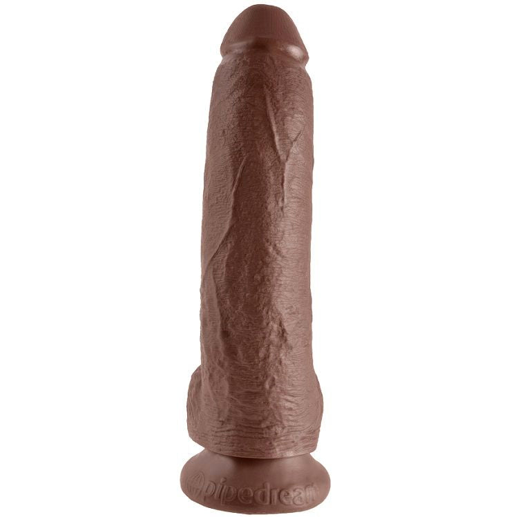 KING COCK - 9 DILDO MARRONE CON SFERE 22.9 CM - KING COCK | Lingerie Harness Boutique