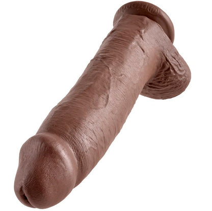 KING COCK - 12 BROWN DILDOS WITH BALLS 30.48 CM