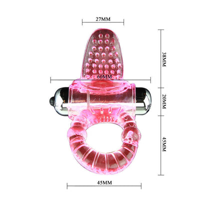 BAILE - SWEET RING ABS 10 RHYTHMS PINK PENIS VIBRATING RING