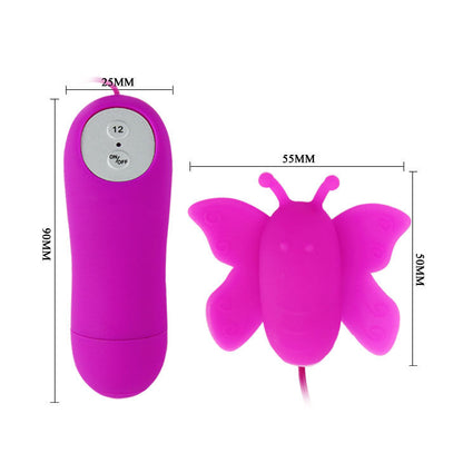 BAILE - LOVE EGGS STIMOLATORE CLITORIDE A FARFALLA 12 VELOCIT TELECOMANDO LILLA - BAILE STIMULATING | Lingerie Harness Boutique