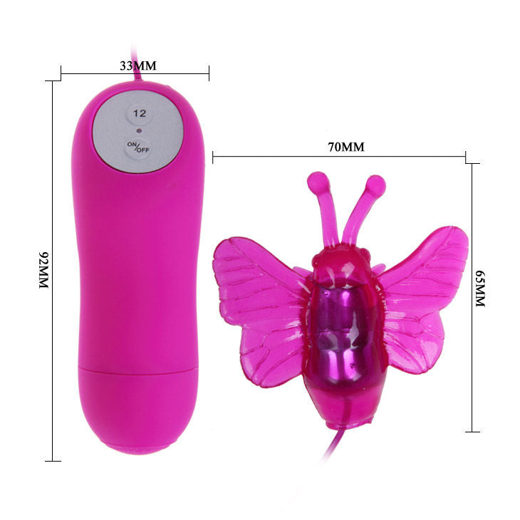 BAILE - VIBRATORE STIMOLATORE FARFALLA SVEGLIO SEGRETO 12V - BAILE STIMULATING | Lingerie Harness Boutique