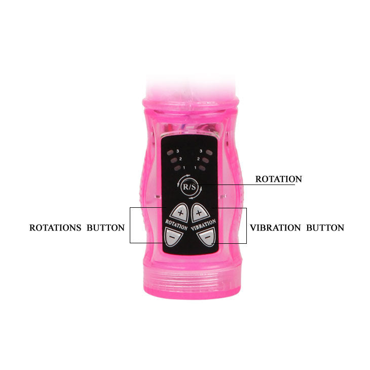 BAILE - PINK RABBIT MINI ROTATOR WITH SUPERSTIMULATOR