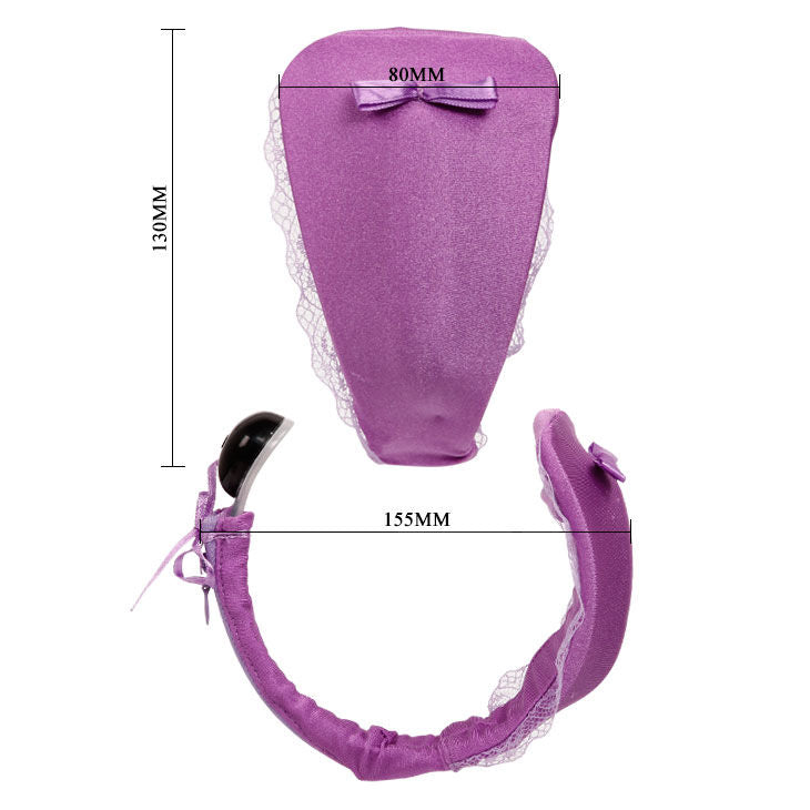BAILE - PERIZOMA CON VIBRATORE CON TELECOMANDO LILLA - BAILE STIMULATING | Lingerie Harness Boutique