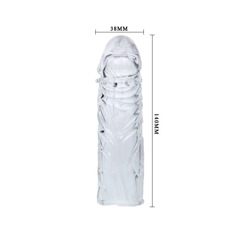 BAILE - TRANSPARENT SILICONE PENIS COVER 13CM