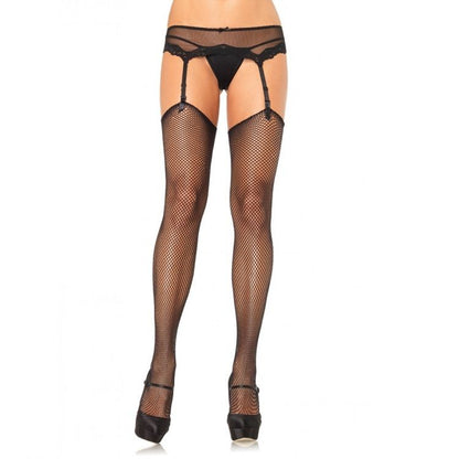 LEG AVENUE - CALZE A RETE SENZA SILICONE AUTOADESIVO SUPERIORE - LEG AVENUE HOSIERY | Lingerie Harness Boutique