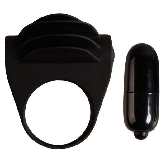 PRETTY LOVE - BLACK CHESTER VIBRATING RING