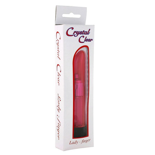 SEVEN CREATIONS - VIBRATORE CRYSTAL CLEAR LADY PINK - SEVEN CREATIONS | Lingerie Harness Boutique