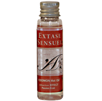 EXTASE SENSUAL - OLIO DA MASSAGGIO EFFETTO CALORE AI FEROMONI DEL FRUTTO DELLA PASSIONE DA VIAGGIO 35 ML - EXTASE SENSUAL | Lingerie Harness Boutique