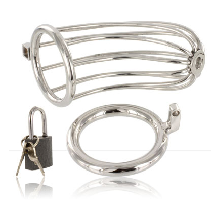 METAL HARD - CHASTITY RING CAGE