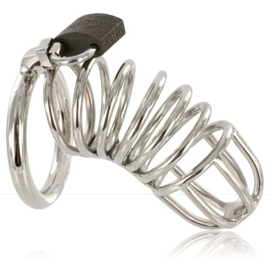 METAL HARD - CHASTITY DEVICE WITH CAGE RING