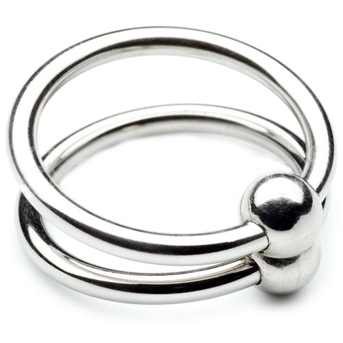 METAL HARD - ANELLO DOPPIO GLIAN 28MM - METAL HARD | Lingerie Harness Boutique