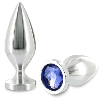 METAL HARD - PLUG ANALE METALLO ALIMINIO COLORE CRISTALLO PICCOLO 5.71 CM - METAL HARD | Lingerie Harness Boutique