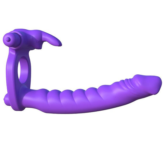 FANTASY C-RINGZ - SILICONE DOUBLE RABBIT VIBRATOR