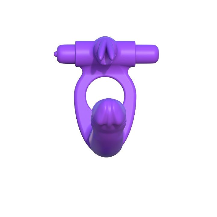 FANTASY C-RINGZ - SILICONE DOUBLE RABBIT VIBRATOR