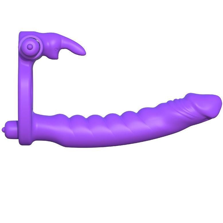 FANTASY C-RINGZ - SILICONE DOPPIO VIBRATORE CONIGLIO - FANTASY C-RINGZ | Lingerie Harness Boutique