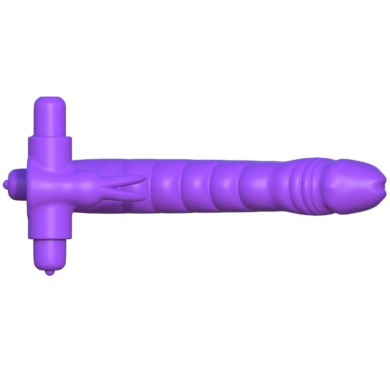 FANTASY C-RINGZ - SILICONE DOUBLE RABBIT VIBRATOR