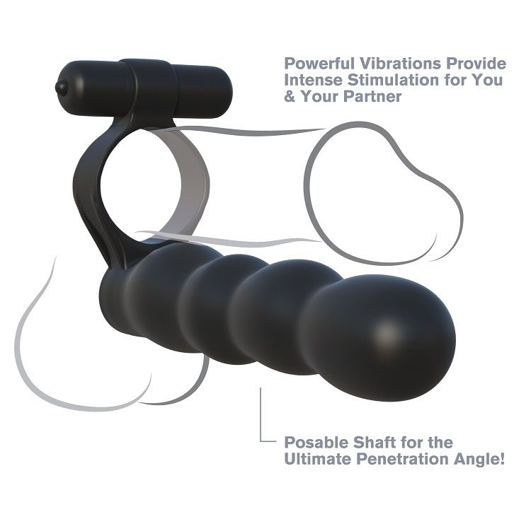 FANTASY C-RINGZ - DOPPIO PENETRATORE POSABILE - FANTASY C-RINGZ | Lingerie Harness Boutique