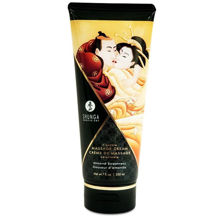 SHUNGA - CREMA DA MASSAGGIO ALLE MANDORLE DOLCI 200 ML - SHUNGA MASSAGE CREAM | Lingerie Harness Boutique