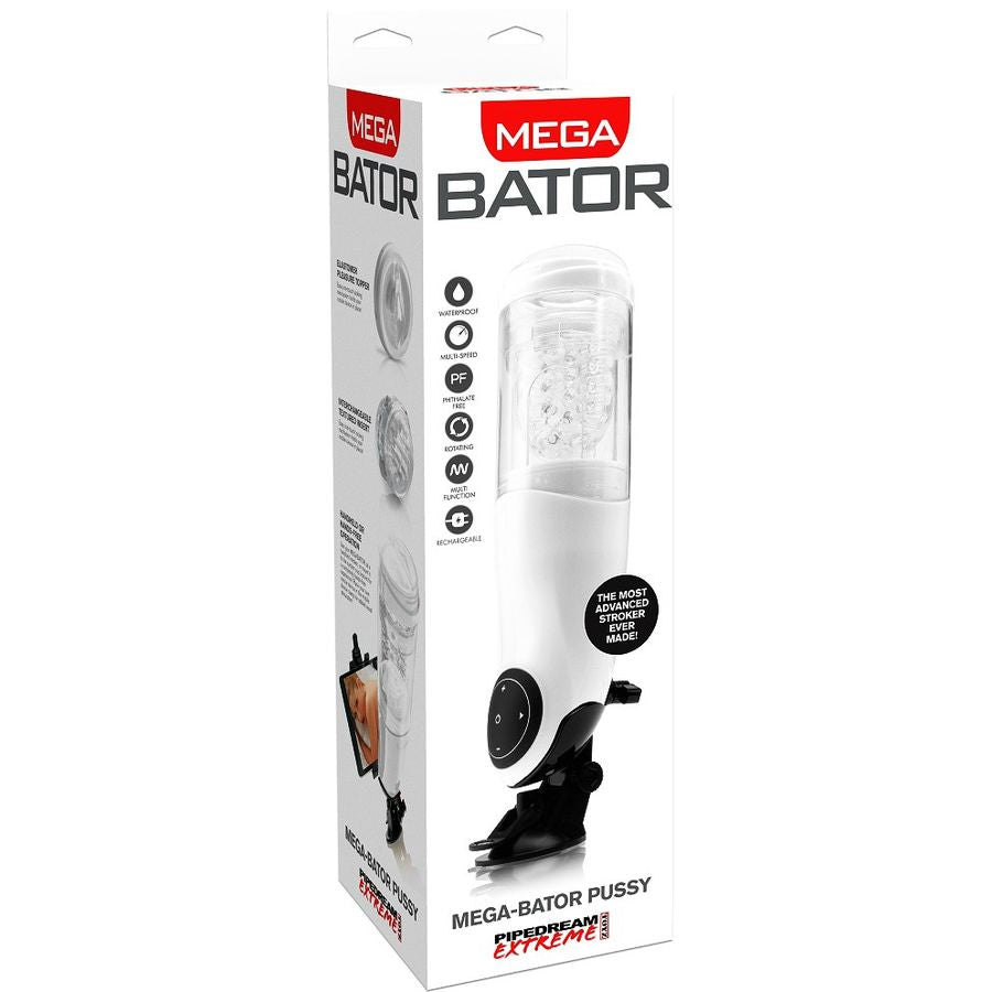 EXTREME TOYZ - PDX MEGA BATOR USB MASTURBATORE MASCHIO VAGINA BIANCO - EXTREME TOYZ | Lingerie Harness Boutique