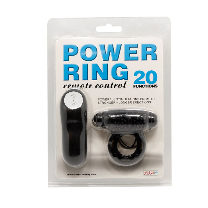 BAILE - TELECOMANDO RING NERO 20V - BAILE FOR HIM | Lingerie Harness Boutique