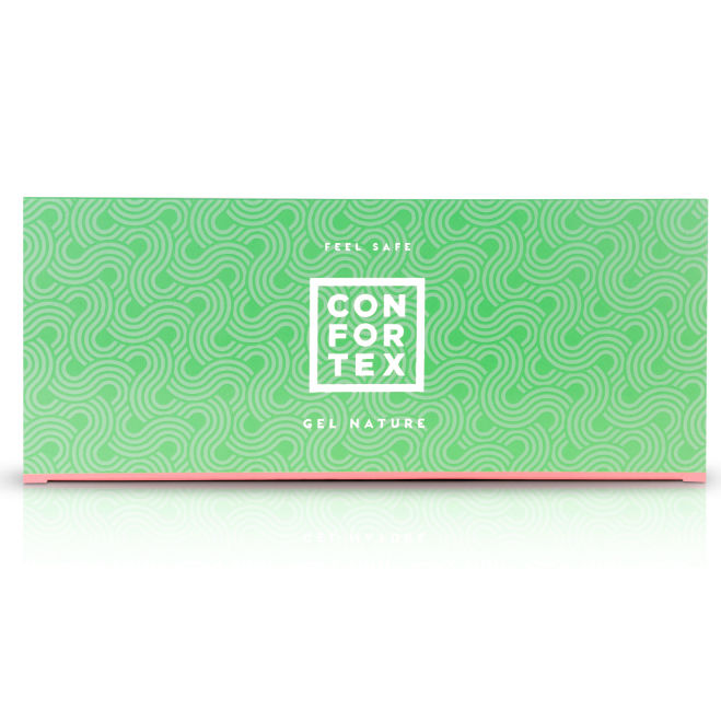 CONFORTEX - LUBRIFICANTE SINGOLA DOSE 6ML SCATOLA / BUSTA DA 100 UNITÀ - CONFORTEX | Lingerie Harness Boutique