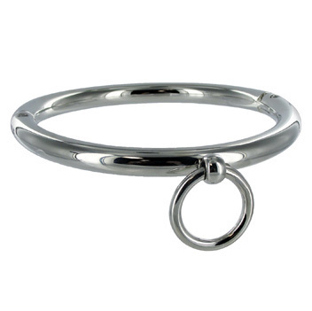 METAL HARD - COLLANA BDSM CON ANELLO 18CM - METAL HARD | Lingerie Harness Boutique