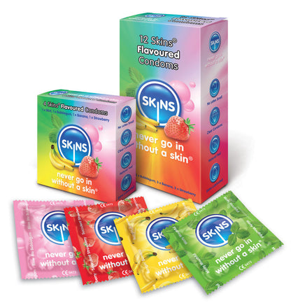 SKINS - CONDOM SKINS FLAVOURS 12 PACK