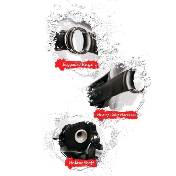 FETISH FANTASY EXTREME - HOLLOW STRAP-ON NERO - FETISH FANTASY EXTREME | Lingerie Harness Boutique