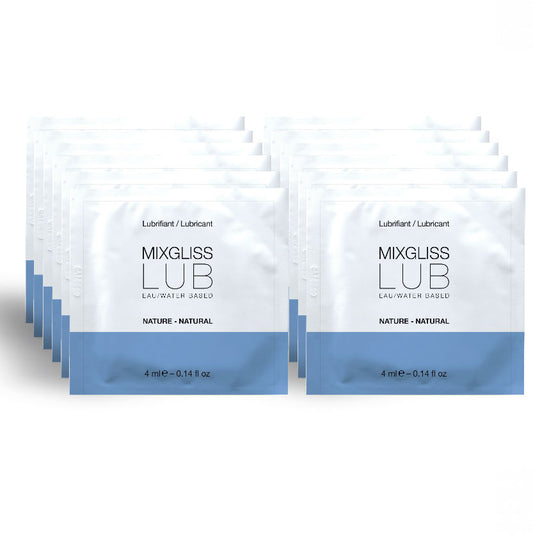 MIXGLISS - NATURAL WATER-BASED LUBRICANT 12 SINGLE-DOSE 4 ML