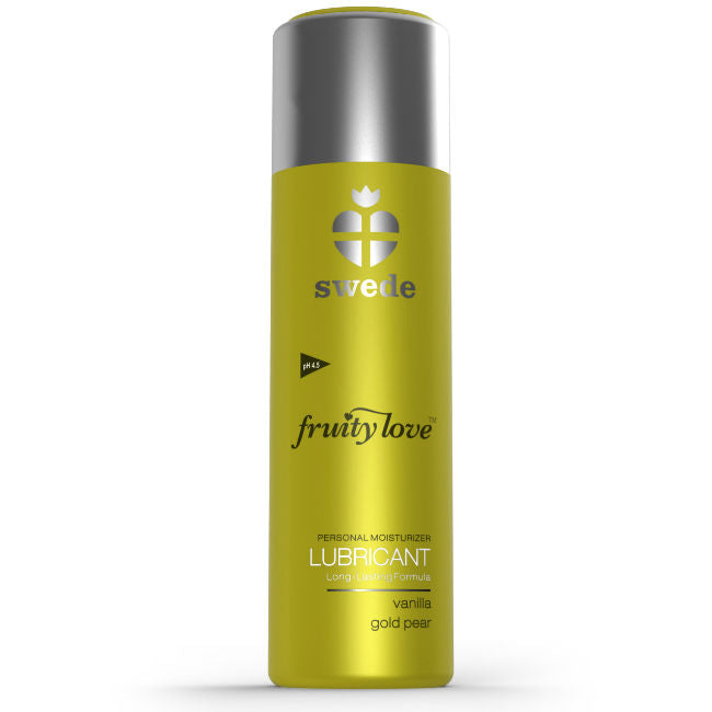SWEDE - FRUITY LOVE LUBRIFICANTE VANIGLIA GOLD PERA 100 ML - SWEDE | Lingerie Harness Boutique