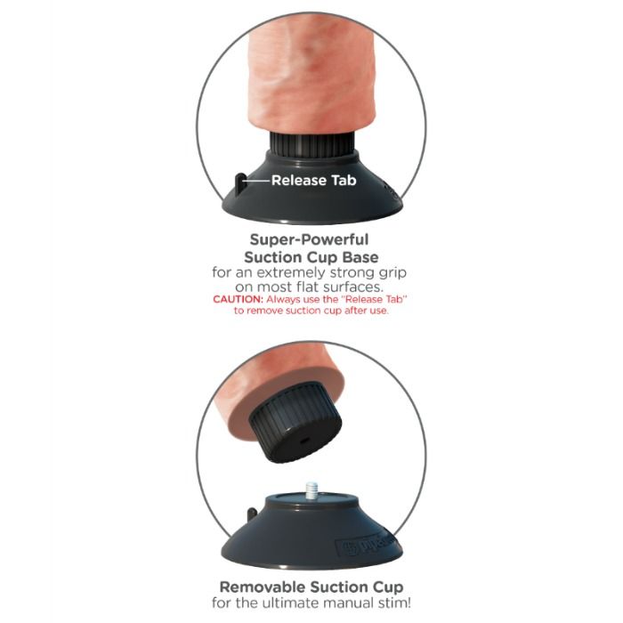 KING COCK - DILDO VIBRATORE CON TESTICOLI 17.78 CM NATURALE - KING COCK | Lingerie Harness Boutique