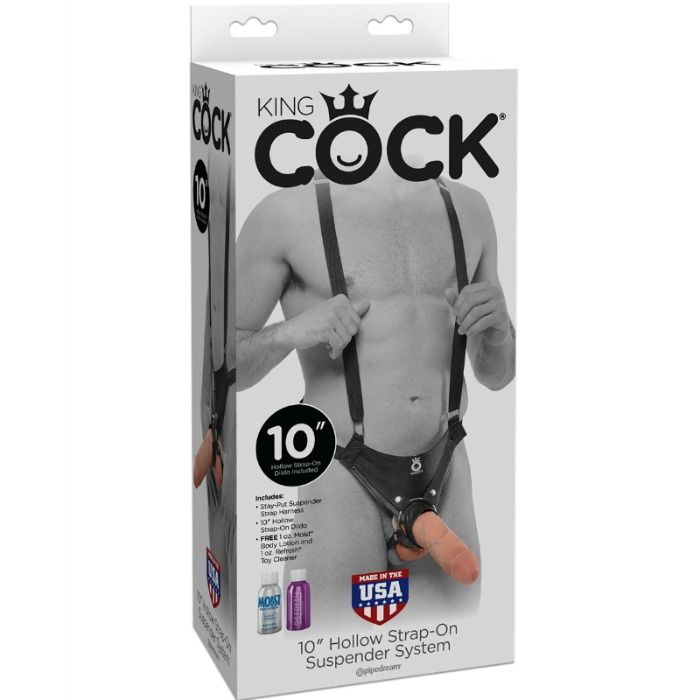 KING COCK - 25.5 CM CABLE STRAP WITH SUSPENSION SYSTEM MEAT