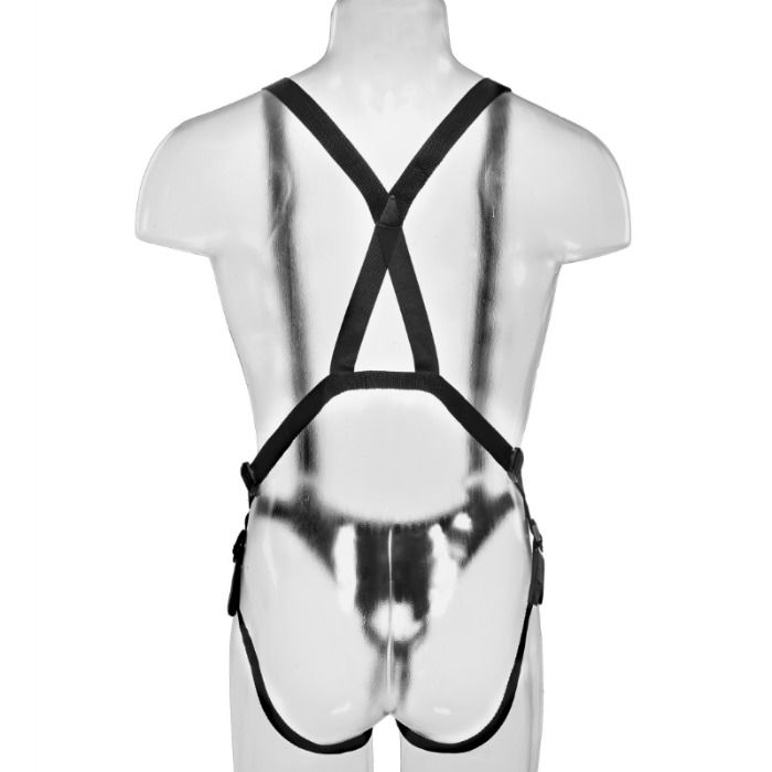 KING COCK - SISTEMA DI REGTATURA HOLLOW STRAP-ON CARNE 28 CM - KING COCK | Lingerie Harness Boutique