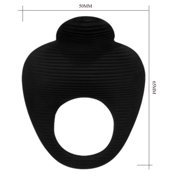 PRETTY LOVE - THIMBLE ANELLO VIBRATORE NERO - PRETTY LOVE MALE | Lingerie Harness Boutique