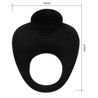 PRETTY LOVE - THIMBLE ANELLO VIBRATORE NERO - PRETTY LOVE MALE | Lingerie Harness Boutique