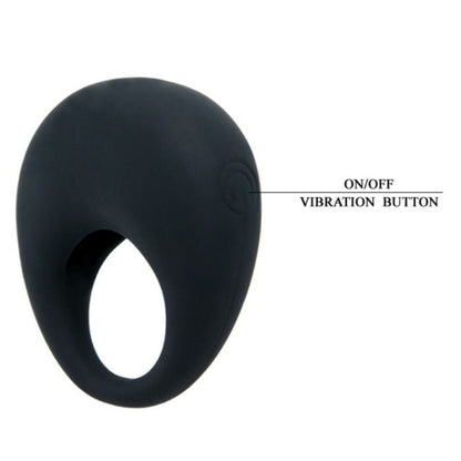 PRETTY LOVE - TRAP RING VIBRATOR BLACK