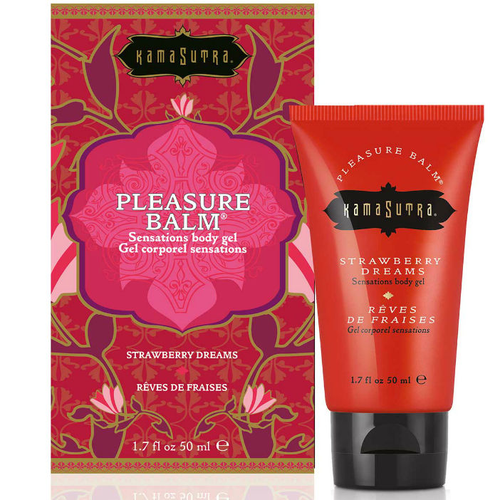KAMASUTRA - BALSAMO STIMOLANTE DEL PIACERE GUSTO FRAGOLA DREAMS 50ML - KAMASUTRA COSMETICS | Lingerie Harness Boutique