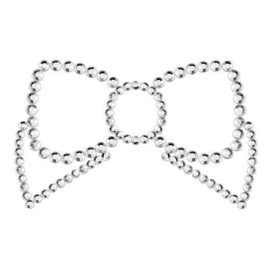 BIJOUX - SILVER NIPPLE COVERS MIMI BOW