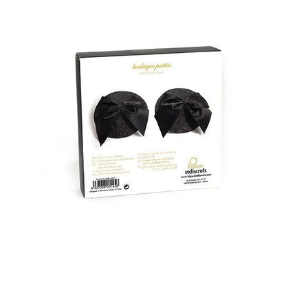 BIJOUX - BURLESQUE GLOSSY NIPPLE COVERS WITH BOW