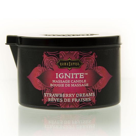 KAMASUTRA - CANDELA DA MASSAGGIO STRAWBERRY DREAMS 170 GR - KAMASUTRA COSMETICS | Lingerie Harness Boutique
