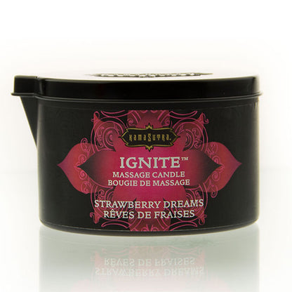 KAMASUTRA - CANDELA DA MASSAGGIO STRAWBERRY DREAMS 170 GR - KAMASUTRA COSMETICS | Lingerie Harness Boutique