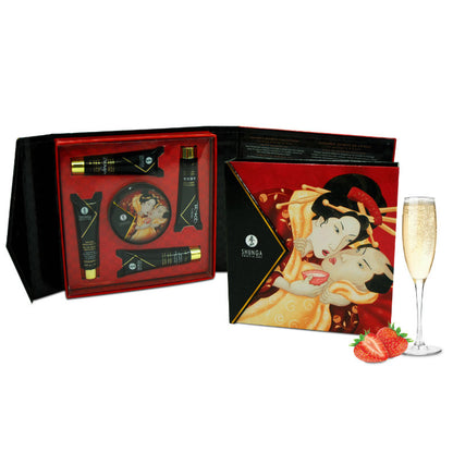 SHUNGA - KIT SEGRETO GEISHA FRAGOLE E CAVA - SHUNGA KITS | Lingerie Harness Boutique