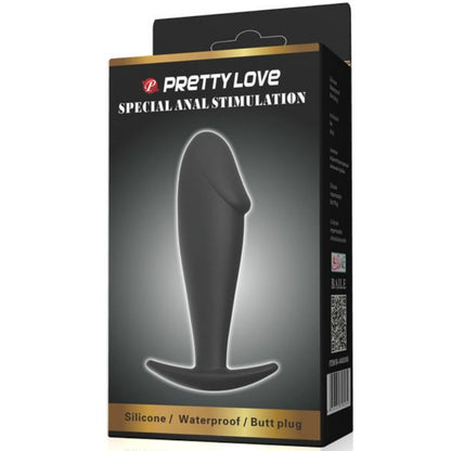 PRETTY LOVE - PLUG ANALE IN SILICONE PER PENE NERO - PRETTY LOVE BOTTOM | Lingerie Harness Boutique