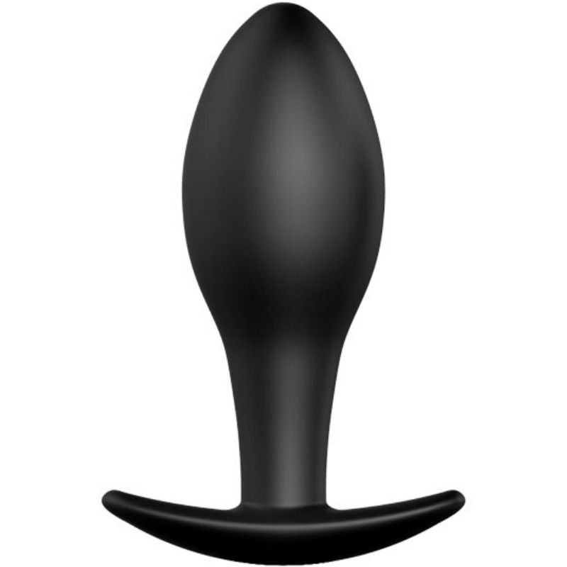 PRETTY LOVE - 8.5 CM BLACK SILICONE ANCHOR BUTT PLUG