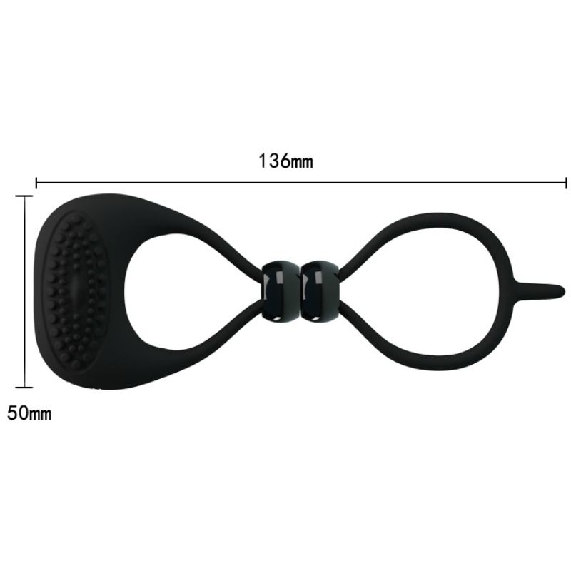 PRETTY LOVE - ANELLO DOPPIO PER PENE E TESTICOLI - PRETTY LOVE MALE | Lingerie Harness Boutique