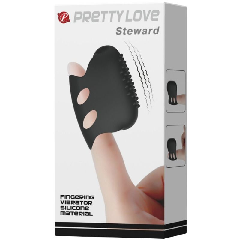 PRETTY LOVE - FLIRTATION DITALE VIBRAZIONE NERO STEWARD