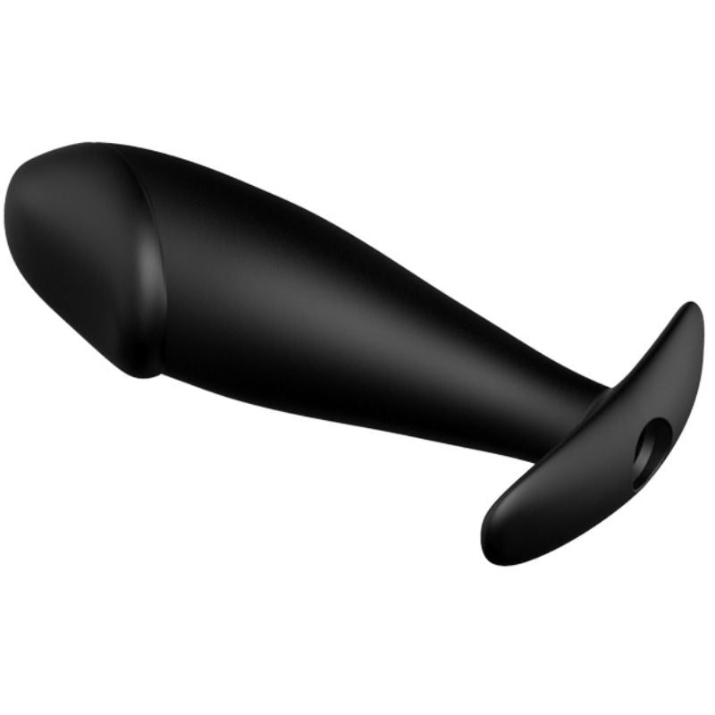 PRETTY LOVE - PLUG ANALE IN SILICONE FORMA DEL PENE E 12 MODALIT DI VIBRAZIONE NERO - PRETTY LOVE BOTTOM | Lingerie Harness Boutique