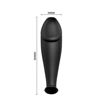 PRETTY LOVE - PLUG ANALE IN SILICONE FORMA DEL PENE E 12 MODALIT DI VIBRAZIONE NERO - PRETTY LOVE BOTTOM | Lingerie Harness Boutique