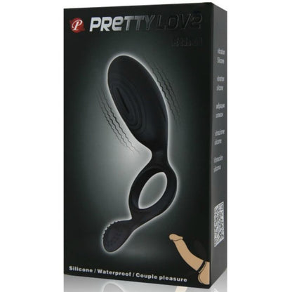 PRETTY LOVE - ETHEL ANELLO VIBRANTE CON STIMOLATORE - PRETTY LOVE MALE | Lingerie Harness Boutique