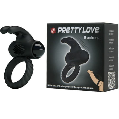 PRETTY LOVE - ANELLO VIBRANTE EUDORA CON STIMOLATORE - PRETTY LOVE MALE | Lingerie Harness Boutique